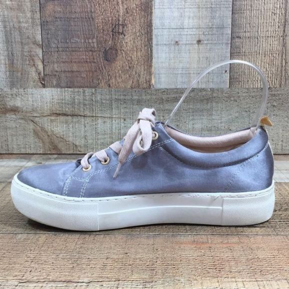 J/Slides NYC Gray Lace Up Sneakers Womens 7 Comfort Shoes Walking - Picture 4 of 13